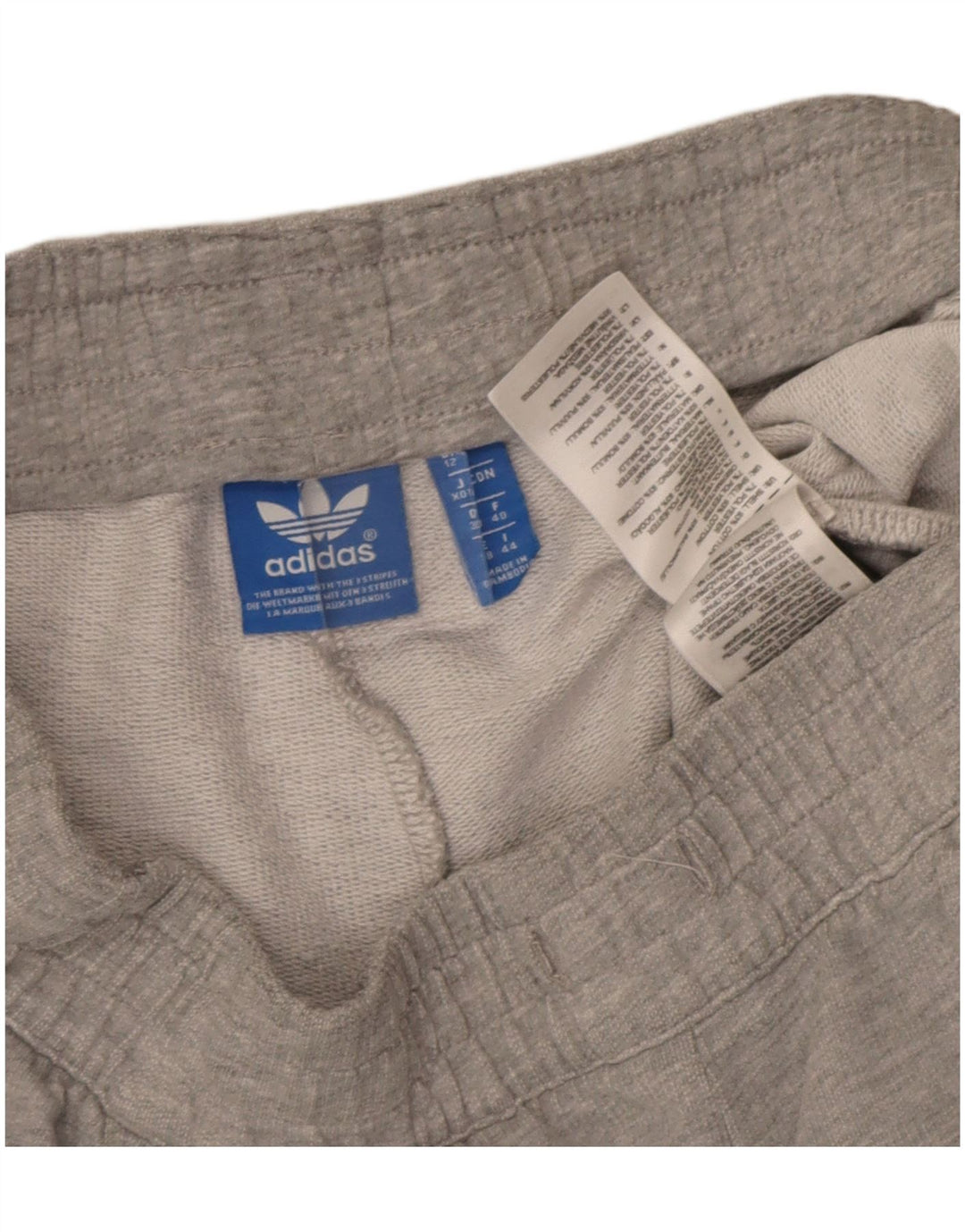 Adidas sportsshorts til kvinder UK 12 mellemgrå bomuld