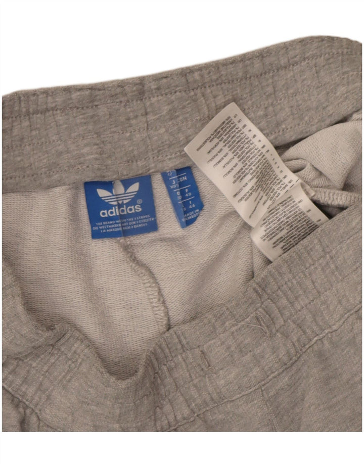 Adidas sportsshorts til kvinder UK 12 mellemgrå bomuld
