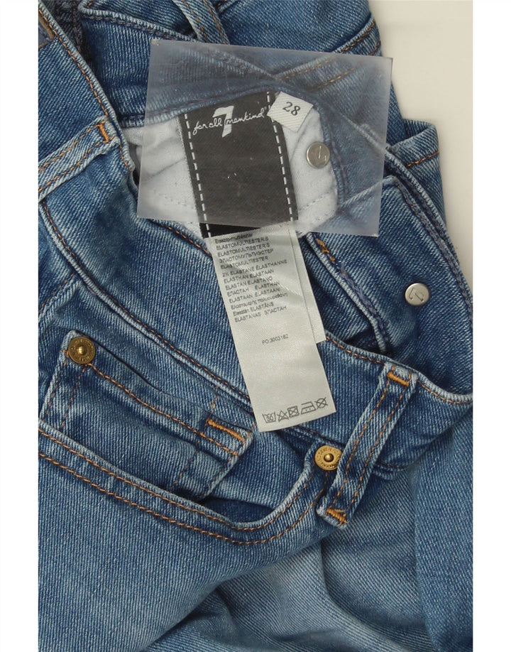 7 For All Mankind Kvinder Slim Jeans W28 L28 Blå Bomuld