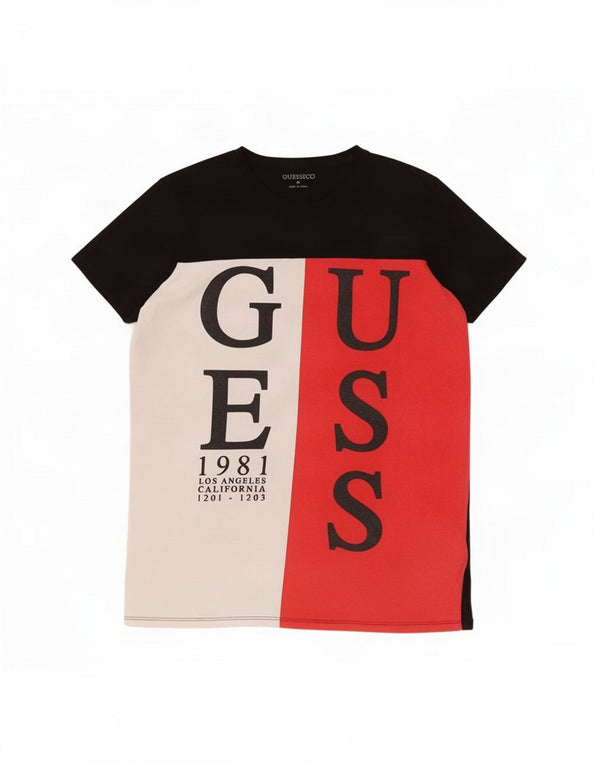 Guess Boys Grafisk T-Shirt Top 15-16 år Sort Bomuld