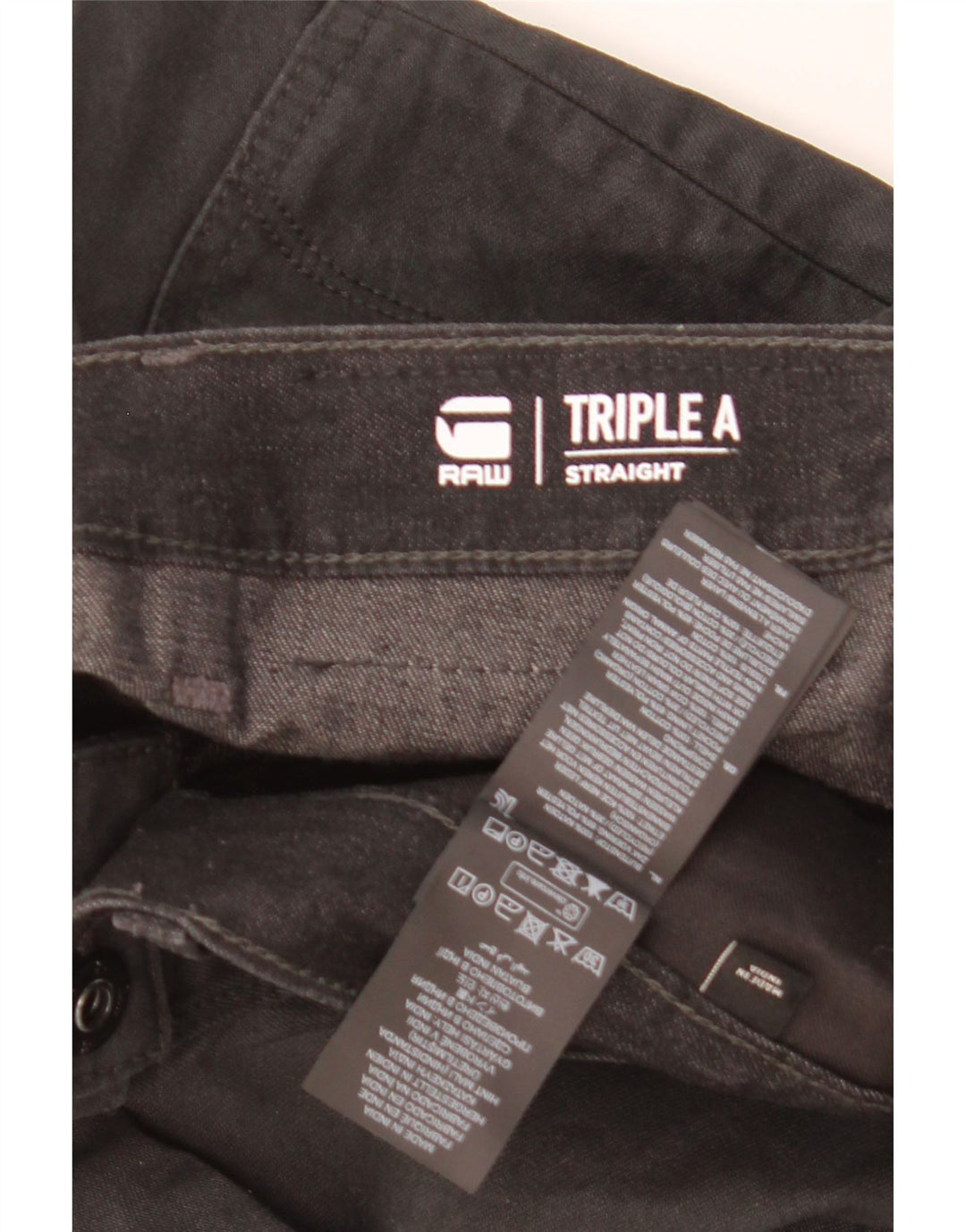 G-Star Straight Jeans til mænd W31 L32 Sort bomuld