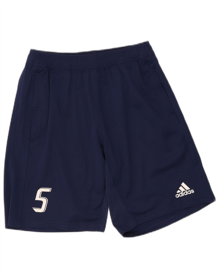 Adidas Herre Climacool Graphic Sports Shorts Medium Navy Blue Polyester