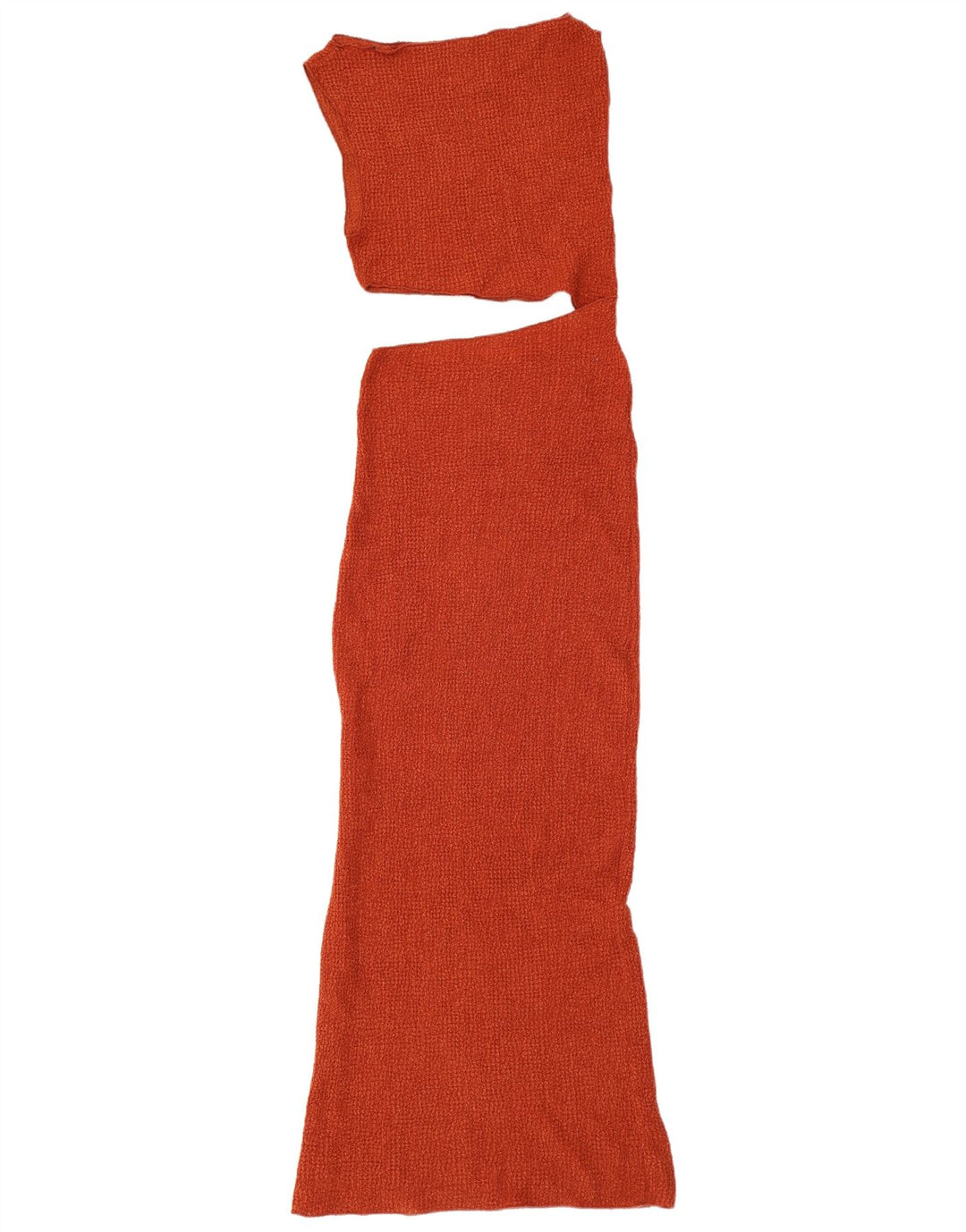 Zara Dame Cut Out Maxi Bodycon Kjole Medium Brun Polyester