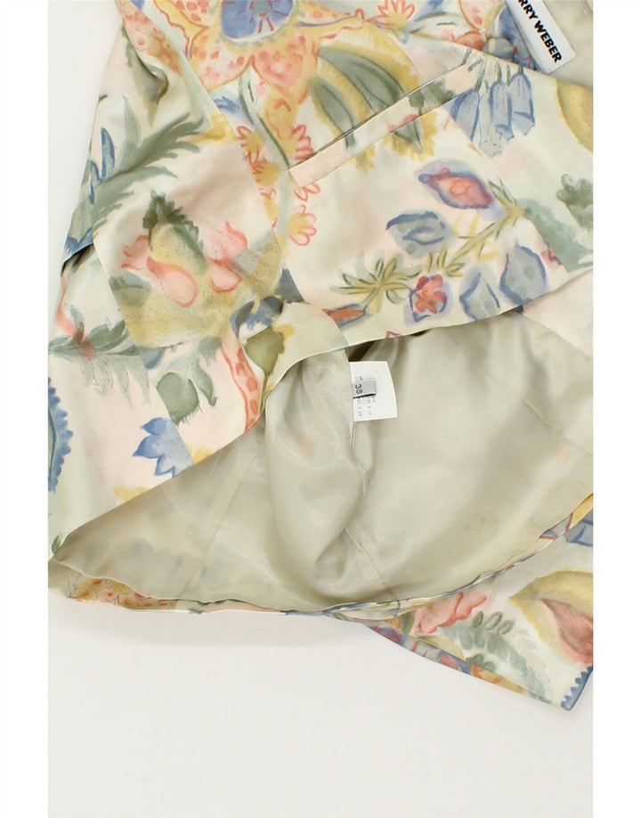 GERRY WEBER Womens 6 Button Short Sleeve Blazer Jacket EU 38 Medium Beige Vintage Gerry Weber and Second-Hand Gerry Weber from Messina Hembry 