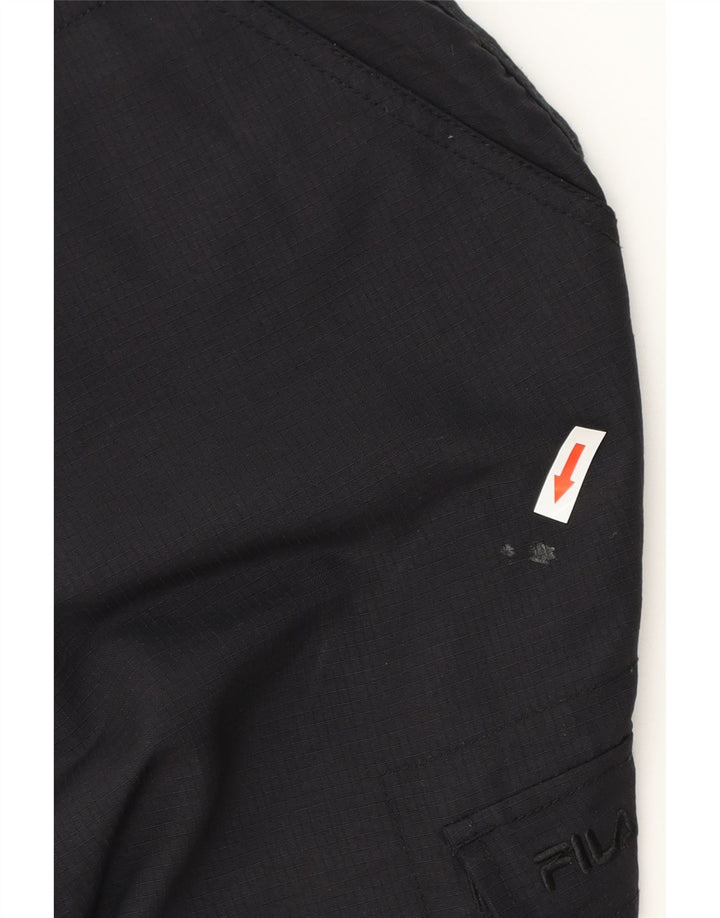 FILA Herre Cargo Shorts Small W32 Sort Polyester