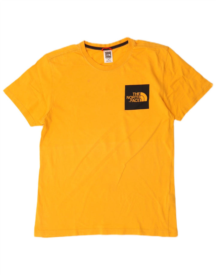 The North Face Herre grafisk T-shirt Top Medium Gul Bomuld