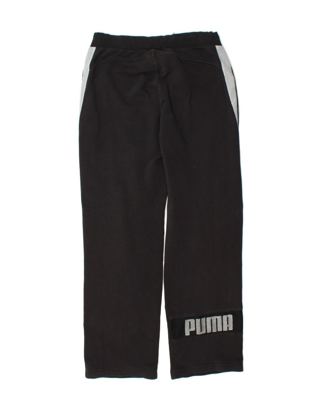 PUMA Mens Graphic Tracksuit Trousers Medium Black Vintage Puma and Second-Hand Puma from Messina Hembry 