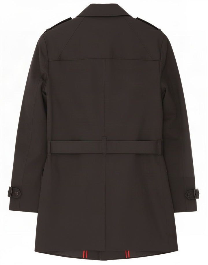 Hugo Boss Trench Coat til mænd EU 54 2XL Sort Polyester