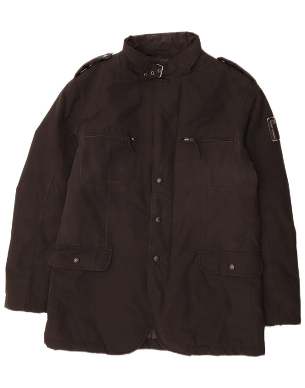 Bomboogie Herre Military Polstret Jakke UK 42 XL Sort Polyester