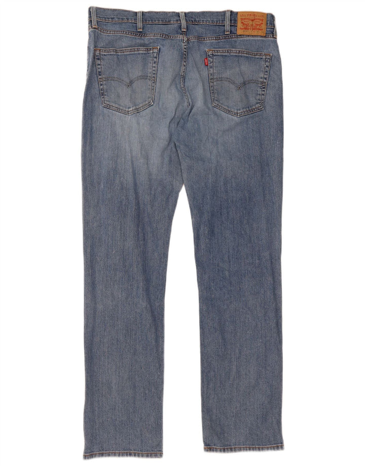LEVI'S Herre 514 Straight Jeans W38 L34 Blå Bomuld