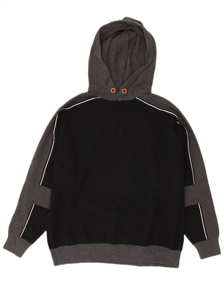 Zara Herre Hættetrøje XL Sort Colourblock