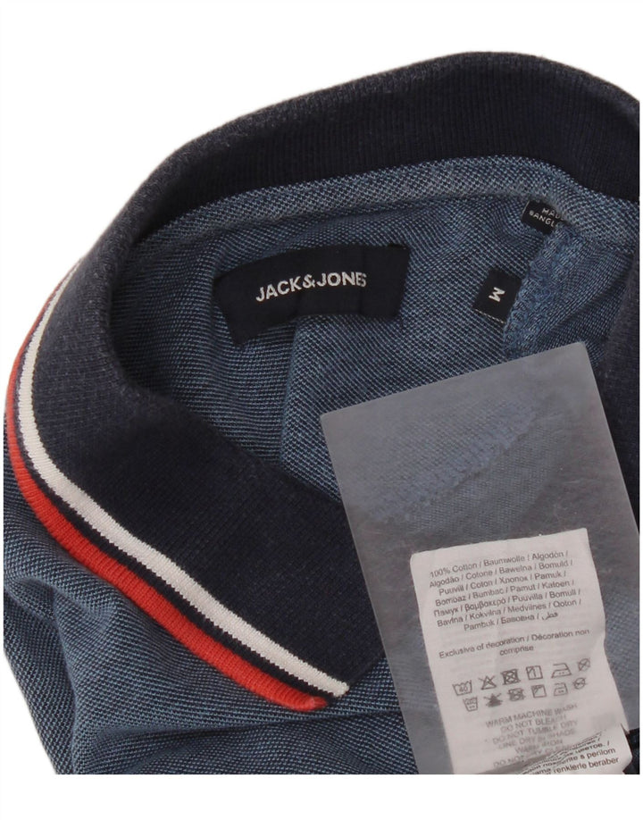 Jack & Jones Herre poloshirt Medium Blue Colourblock Bomuld