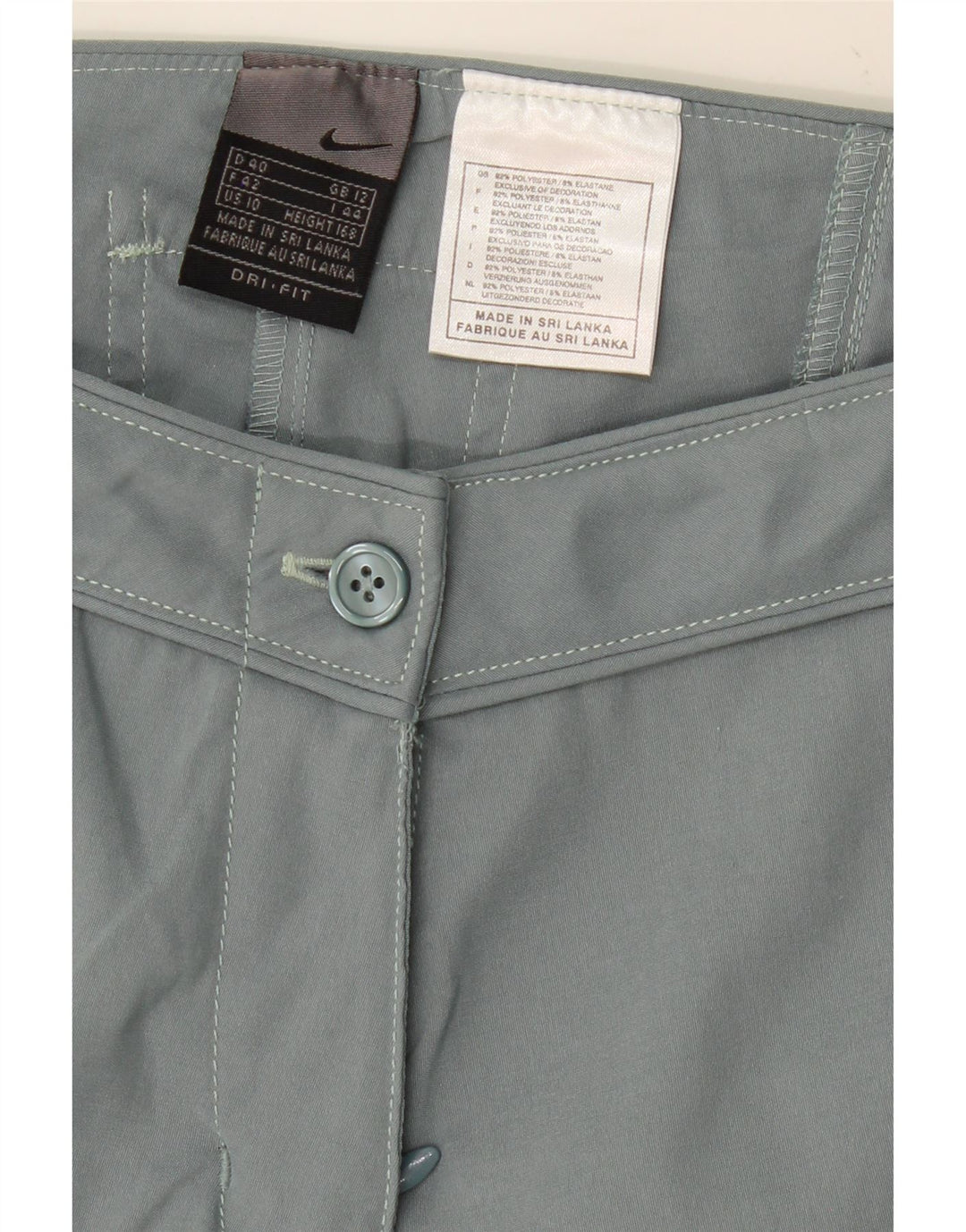 NIKE Womens Casual Shorts UK 12 Medium W30  Grey Polyester Vintage Nike and Second-Hand Nike from Messina Hembry 