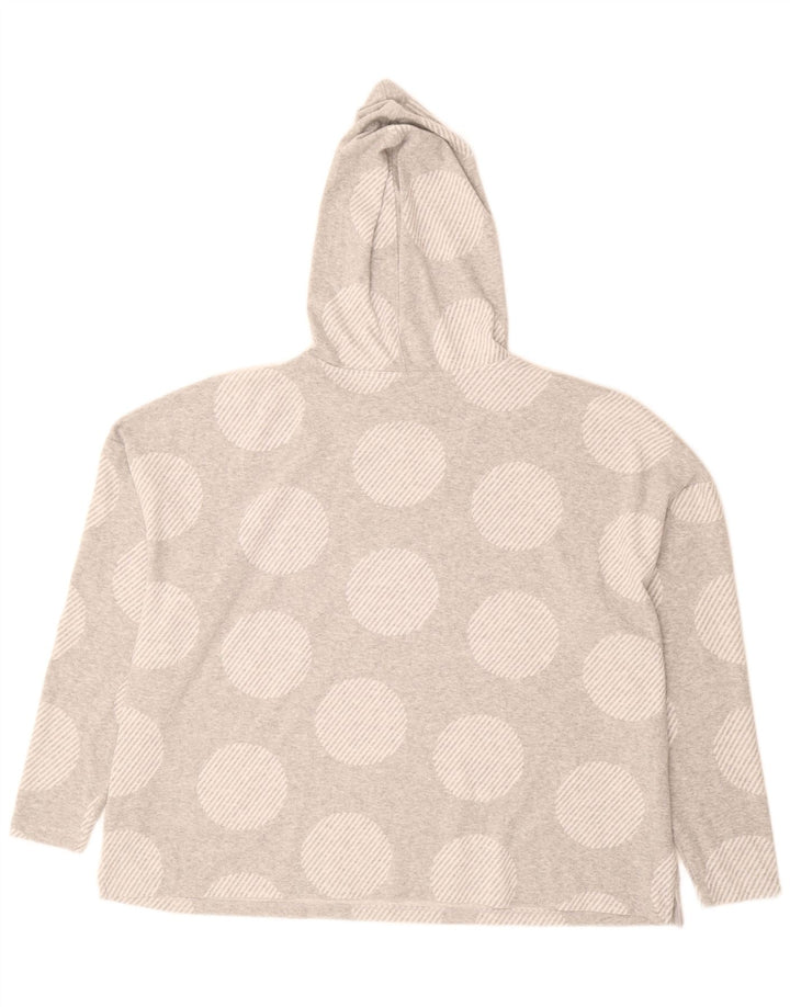 Marks & Spencer Dame Hættetrøje Jumper UK 24 4XL Grå Polka Dot Polyester