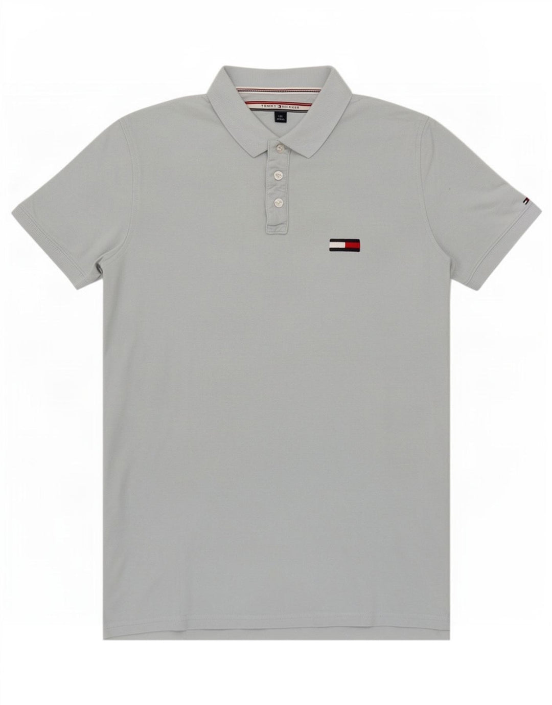 Tommy Hilfiger Herre Polo Shirt Stor Blå Bomuld