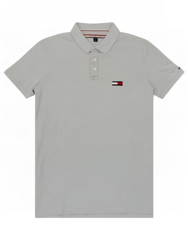 Tommy Hilfiger Herre Polo Shirt Stor Blå Bomuld