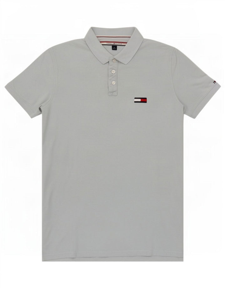 Tommy Hilfiger Herre Polo Shirt Stor Blå Bomuld