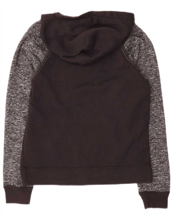 ABERCROMBIE & FITCH hættetrøje til drenge 13-14 år sort plettet polyester