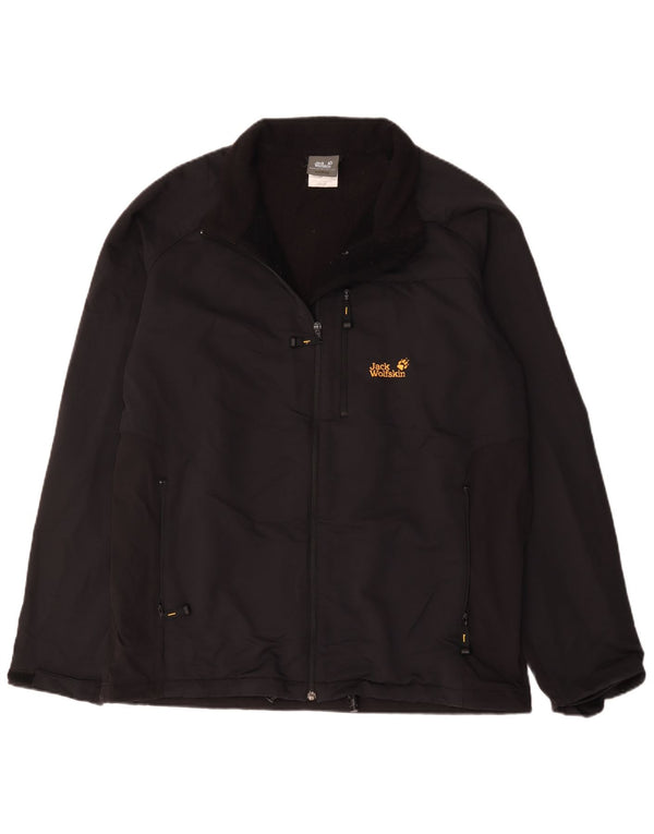 Jack Wolfskin Herre Windbreaker Jacket UK 46/48 2XL Sort Polyester