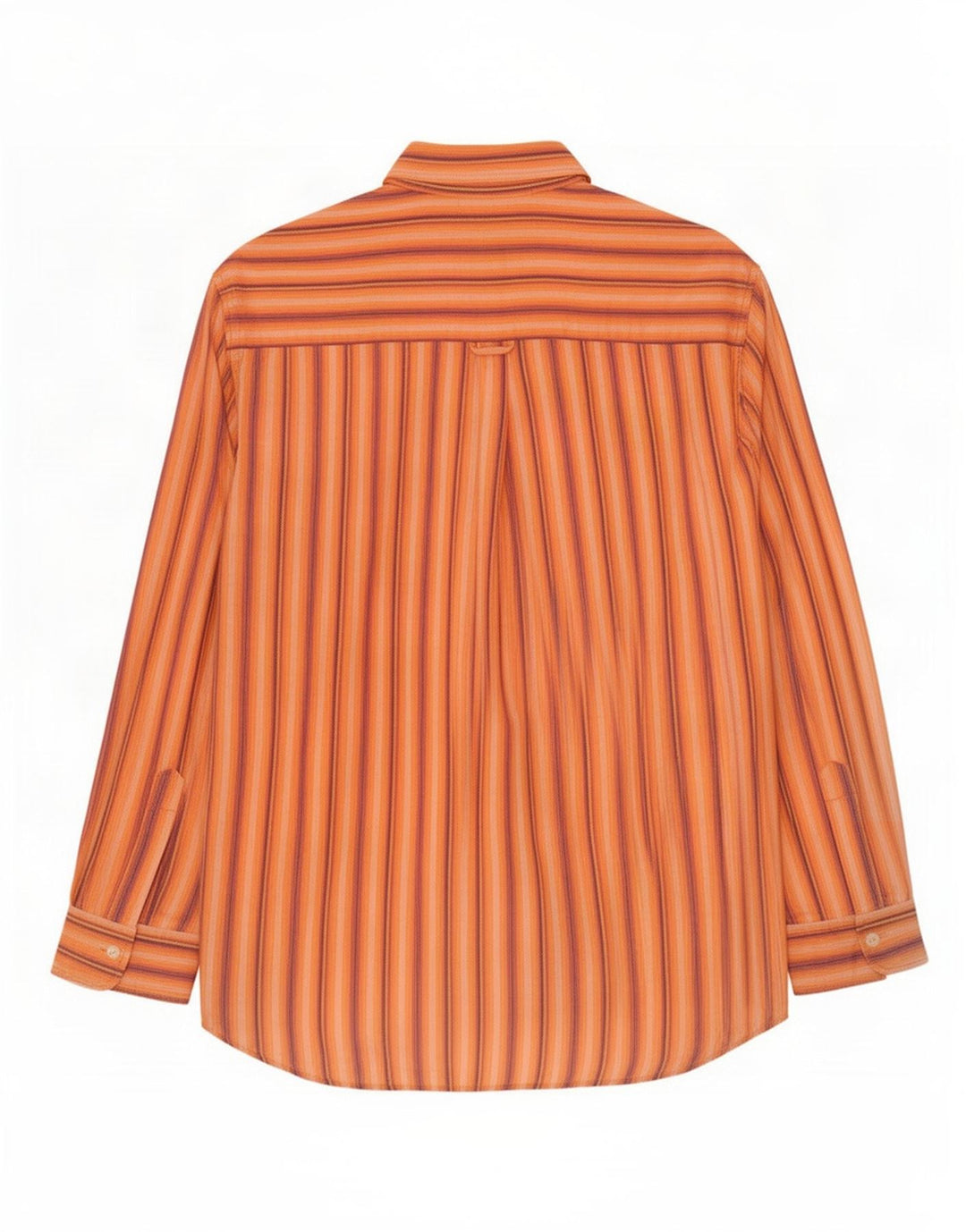 Carrera herreskjorte stor orange stribet bomuld