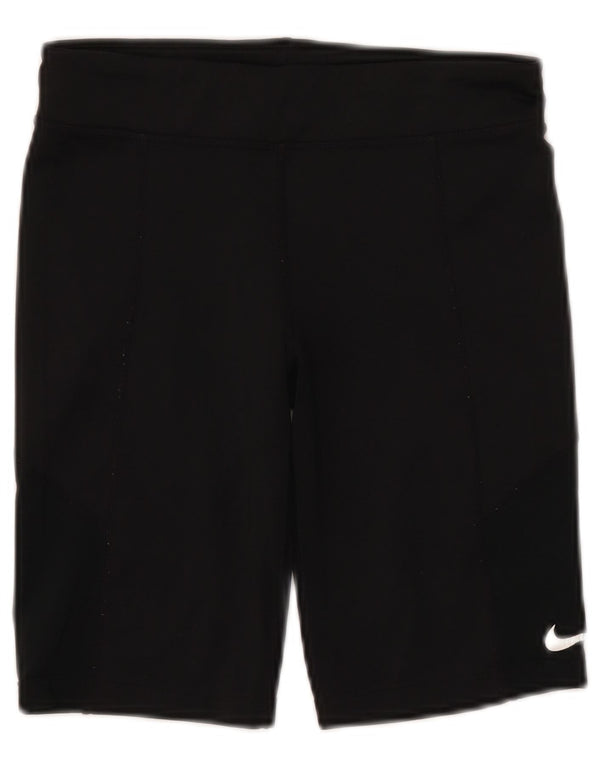 NIKE Girls Sport Shorts 12-13 Years Large  Black Polyester