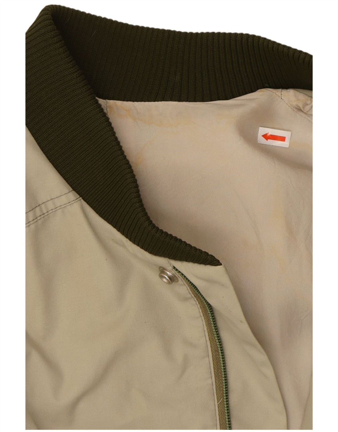 KRAS BRNO Mens Bomber Jacket UK 42 XL Beige