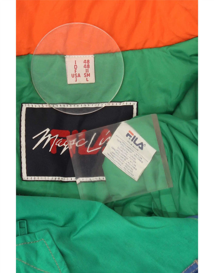 Fila Herre Magic Line Ski Jumpsuit IT 48 Medium Blue Colourblock Polyamid