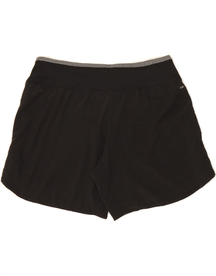 NIKE Dame Dri Fit Sportshorts UK 14 Medium Sort Polyester