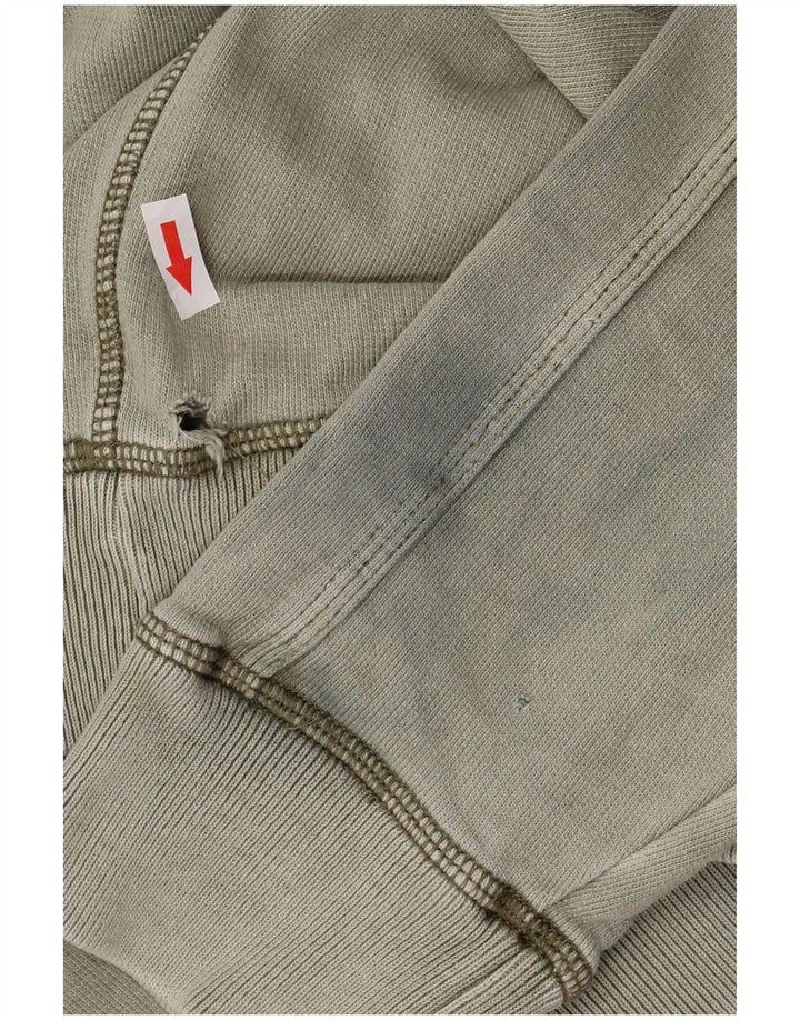 Fat Face Herre Grafisk Sweatshirt Jumper Stor Khaki Bomuld