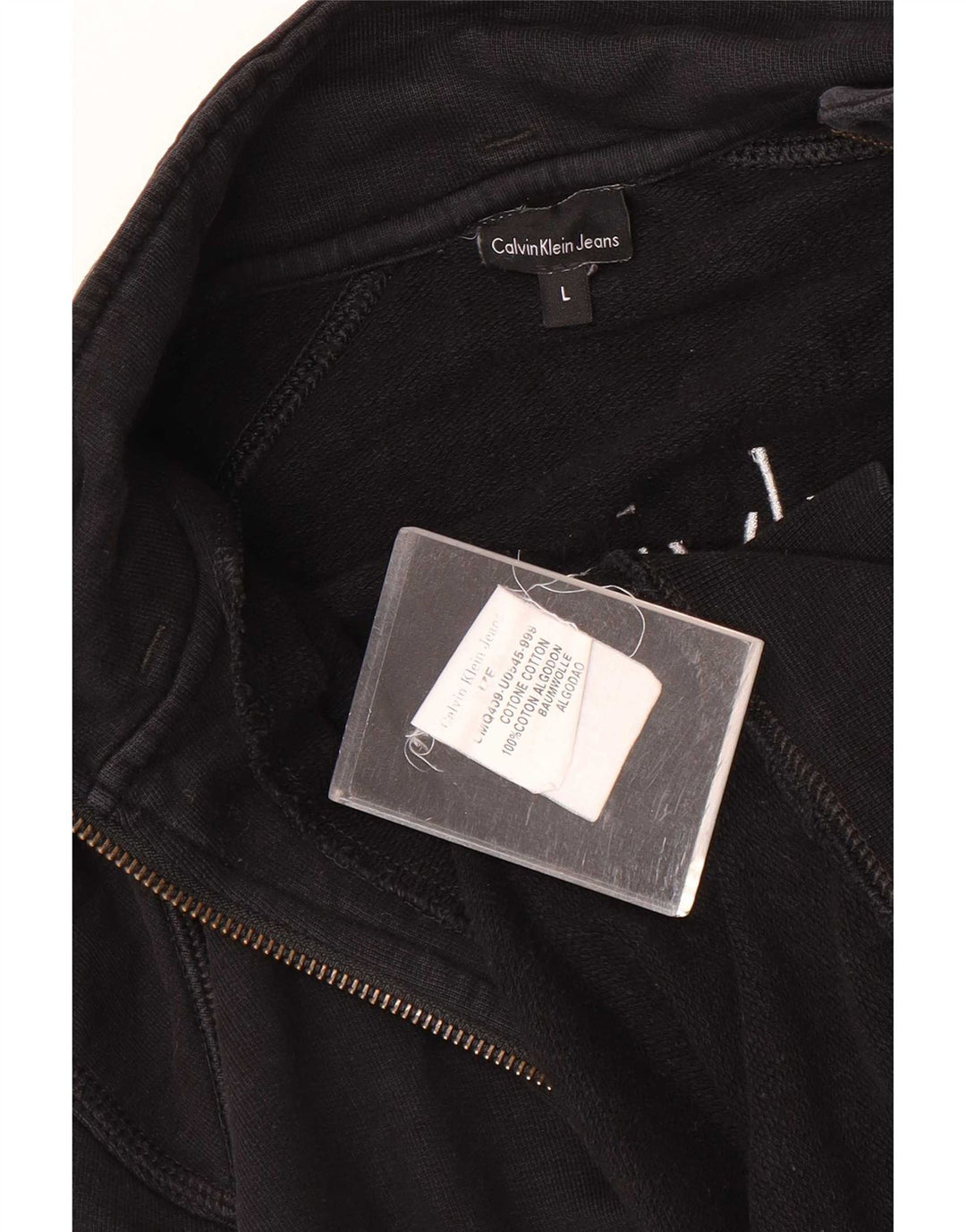 Calvin Klein Jeans Herre grafisk træningsdragt Topjakke Stor Sort