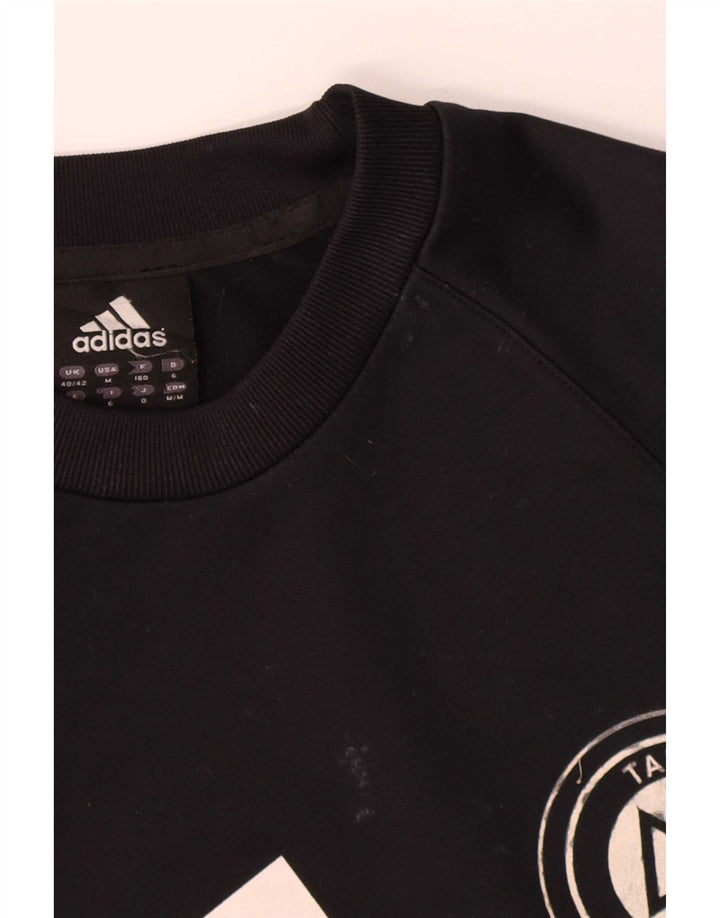 Adidas Herre Climawarm Grafisk Top Langærmet UK 40/42 Medium Sort
