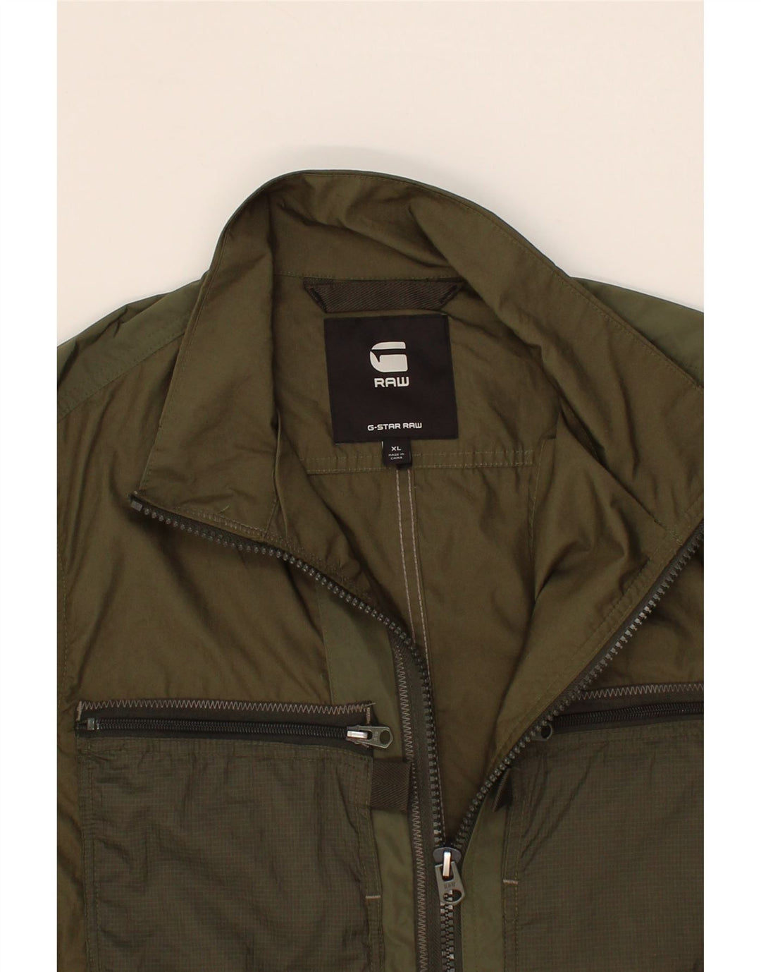 G-STAR Womens Utility Jacket UK 18 XL Khaki Polyester Vintage G-Star and Second-Hand G-Star from Messina Hembry 