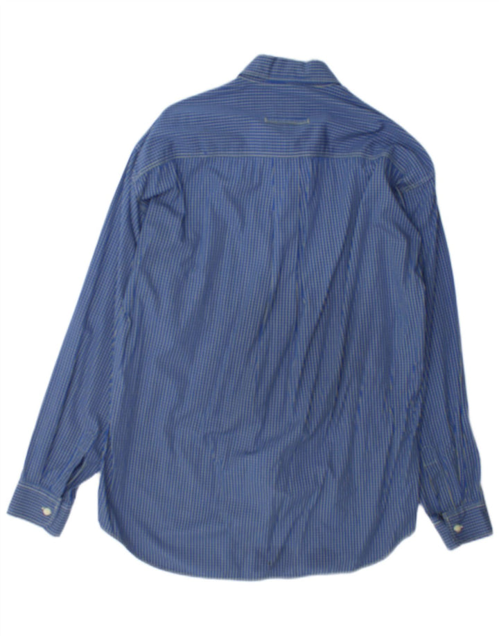 Trussardi Jeans Herre Flanelskjorte Medium Blue Check