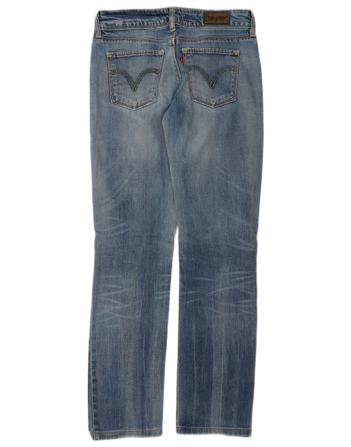 Levi's Womens 571 Distressed Slim Jeans W29 L31 Blå Bomuld