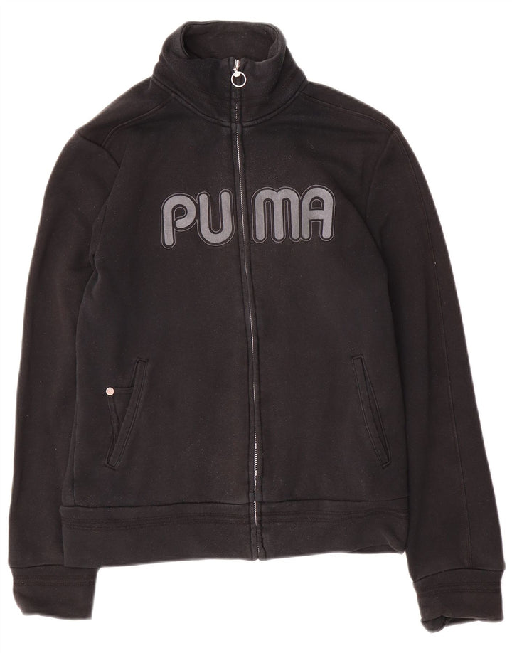 Puma Grafisk træningsdragt topjakke til kvinder UK 12 Medium Sort bomuld