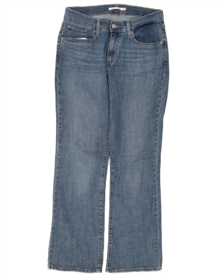 Levi's Womens Curvy Bootcut Jeans W30 L30 Blue Cotton