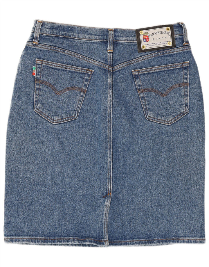 Armata Di Mare Dame Denim Nederdel W32 Stor Blå