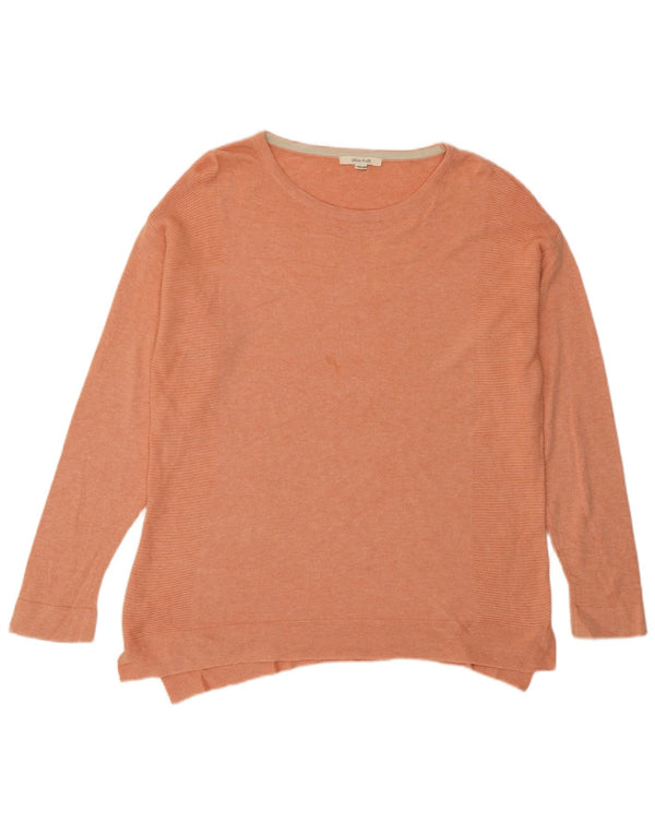 White Stuff Womens Oversized Crew Neck Jumper Sweater UK 10 Small Pink