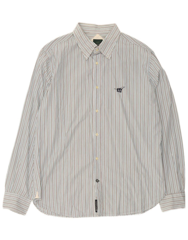 Henry Cottons Herreskjorte str. 42 Large Blue Pinstripe Cotton