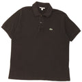 Lacoste Herre Poloskjorte i klassisk pasform Størrelse 5 Large Sort Bomuld
