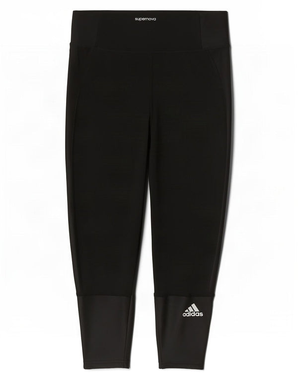 Adidas Dame Supernova Capri Leggings UK 4/6 XS Sort