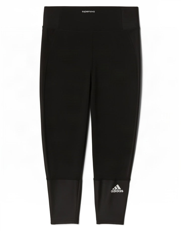 Adidas Dame Supernova Capri Leggings UK 4/6 XS Sort
