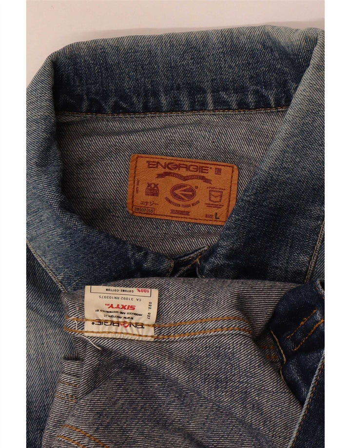 Energie Dame denimjakke UK 40 Large Blue Cotton