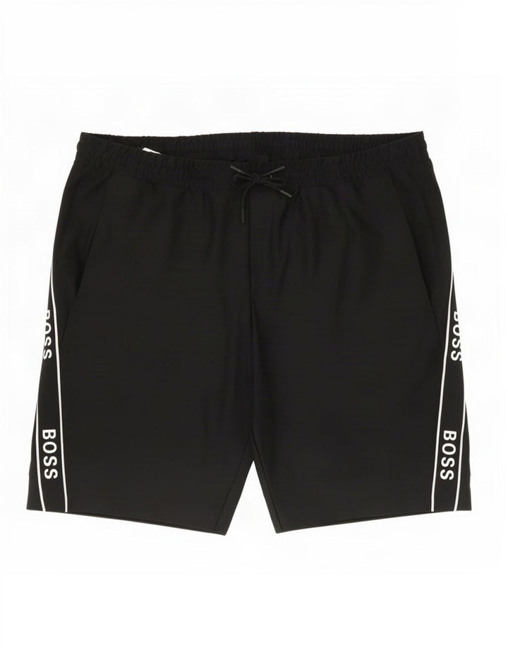 Hugo Boss Herre grafiske svømmeshorts 3XL sort polyester