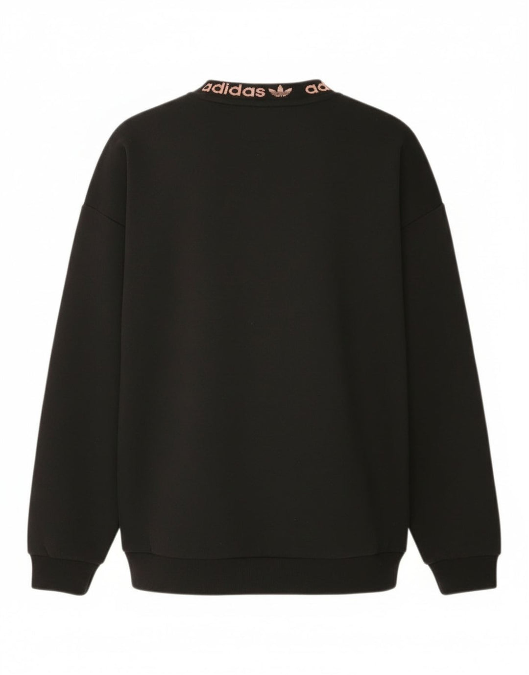 Adidas Dame Grafisk Oversized Sweatshirt Jumper UK 4 Small Black Bomuld