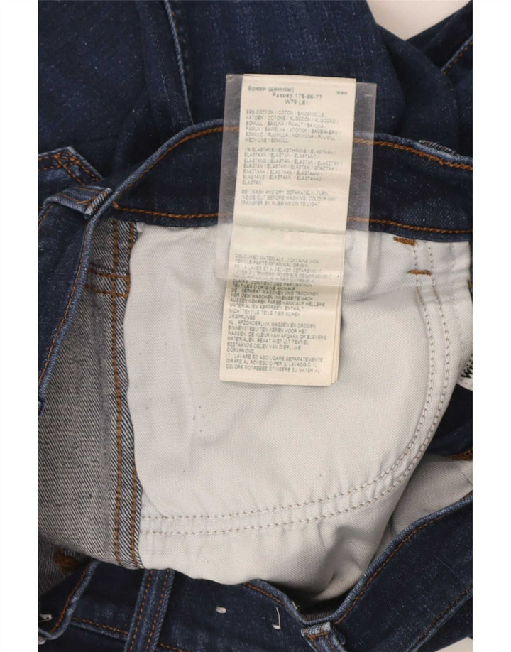Wrangler Slim Jeans til mænd W31 L32 Marineblå bomuld