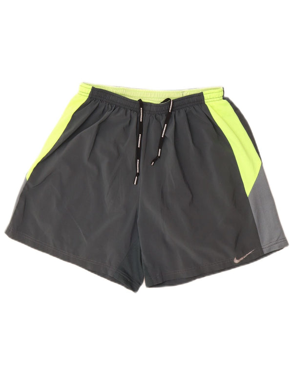 Nike Herre Dri Fit Sportshorts Medium Grey Colourblock