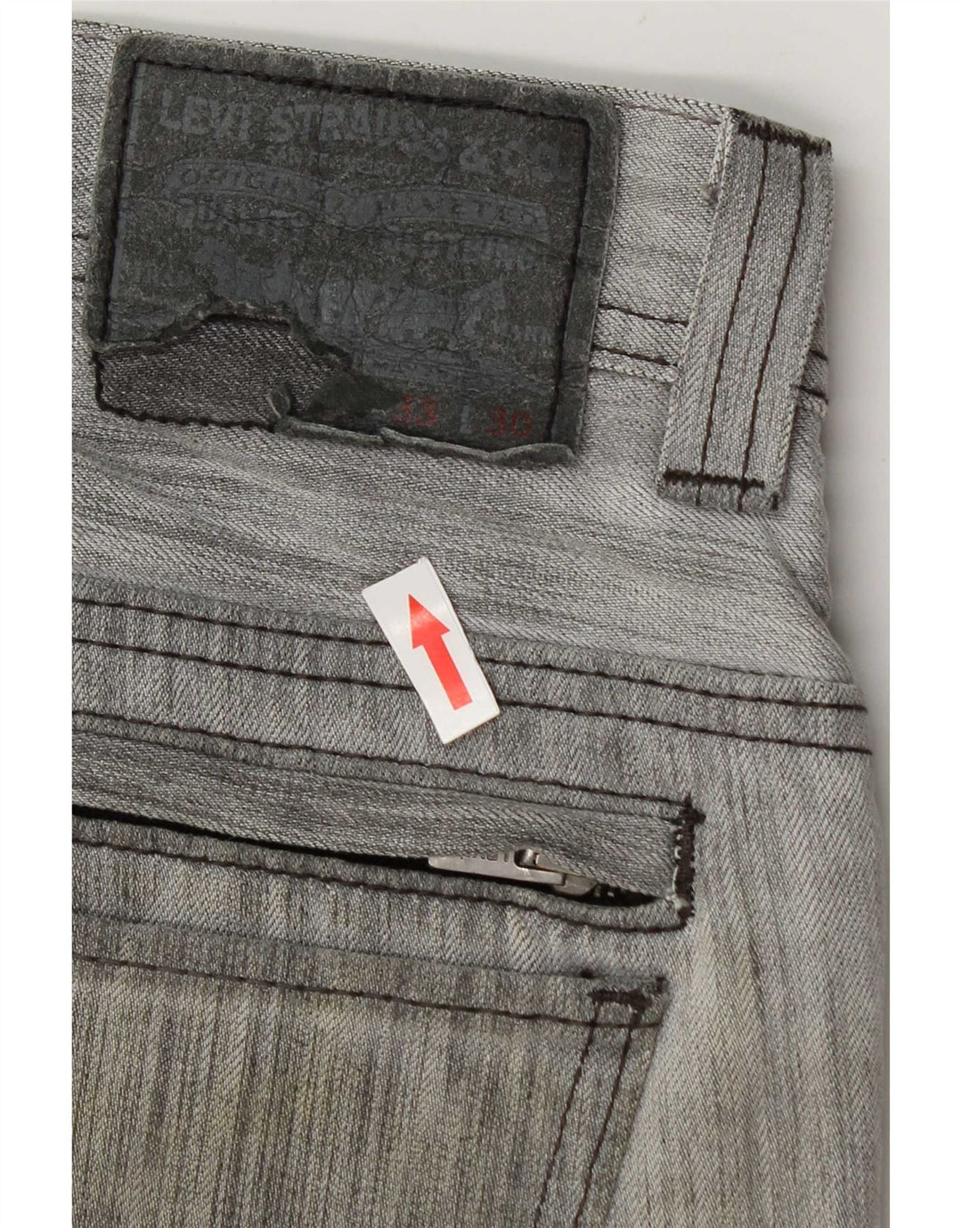 Levi's Herre 511 Slim Jeans W33 L30 Grå Flecked Bomuld