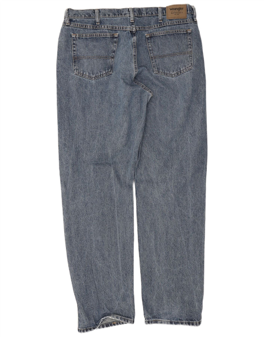 Wrangler Straight Jeans til mænd W38 L34 blå bomuld