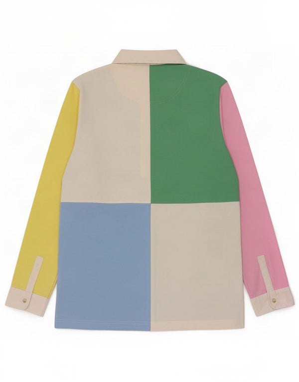 Joules Rugby Polo Shirt til kvinder UK 14 Stor flerfarvet Colourblock